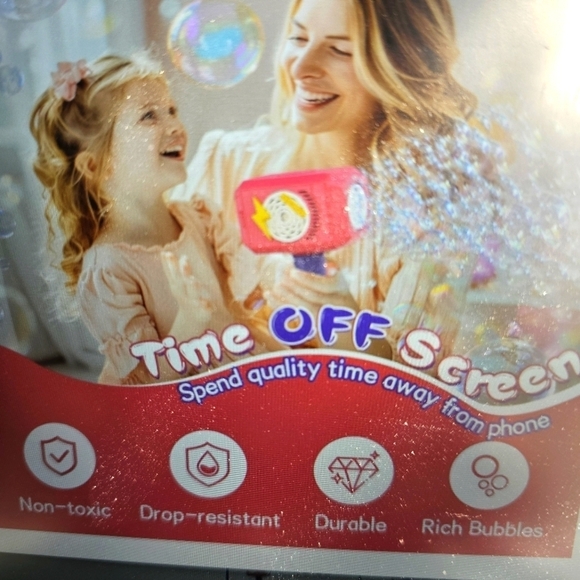 NEW/In Box Hammer Bubble Gun w 🎶. Pink/Purple - Picture 6 of 9